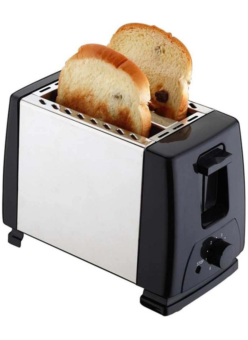 Generic Toaster 2 Slice Toasters Toast Stainless Steel Cool Touch Black One Touch Quickly Toasts Compact Bread Toasters Electric Automatic Sandwich Maker Grill Maker  - Image 1