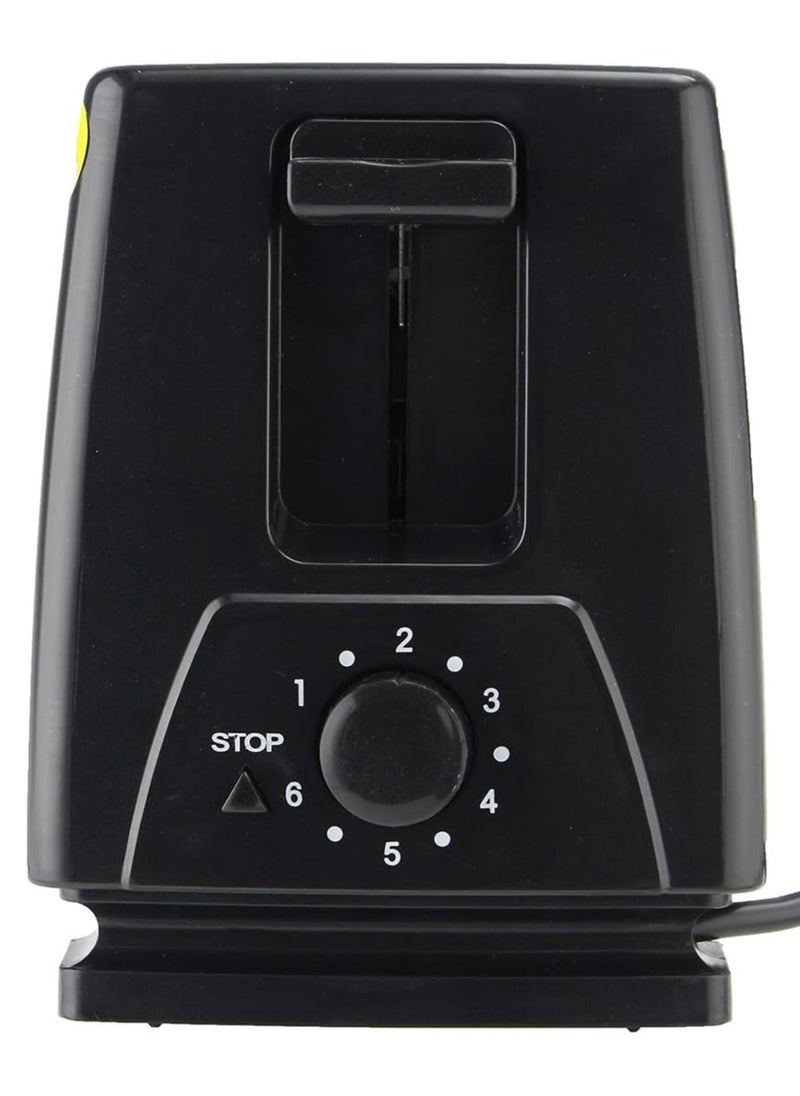 Generic - Toaster 2 Slice Toasters Toast Stainless Steel Cool Touch Black One Touch Quickly Toasts Compact Bread Toasters Electric Automatic Sandwich Maker Grill Maker - Image 1