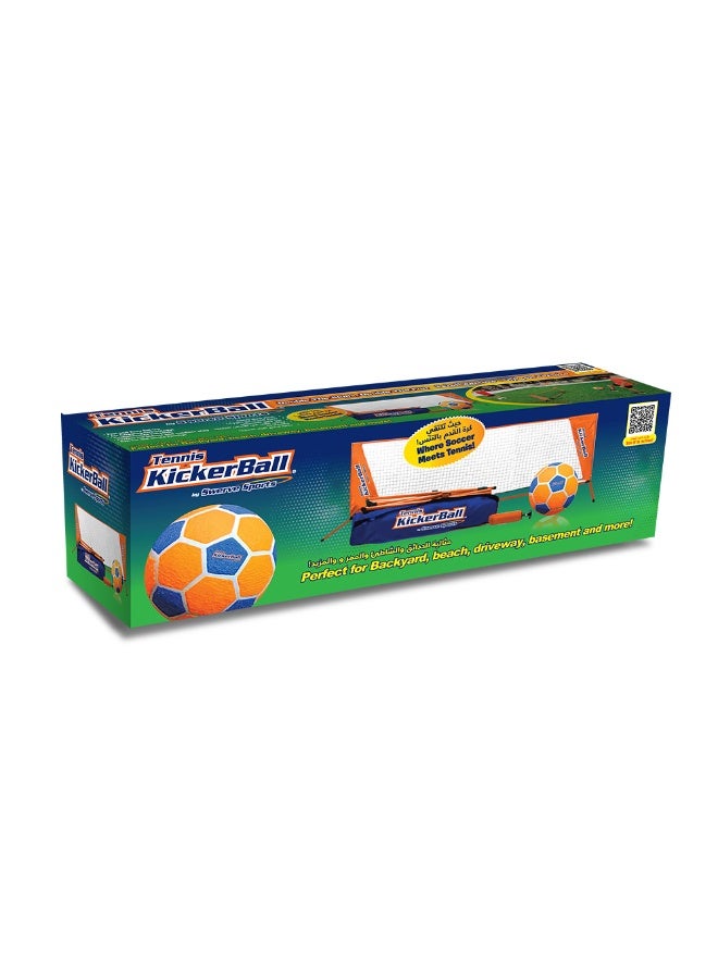 Kickerball™ Soccer Tennis Set Fast-Setup Skill Challenge Game, Indoor/Outdoor Family Play with Air-Grip Ball & Carry Bag - Image 3