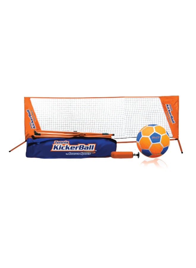 Kickerball™ Soccer Tennis Set Fast-Setup Skill Challenge Game, Indoor/Outdoor Family Play with Air-Grip Ball & Carry Bag - Image 1