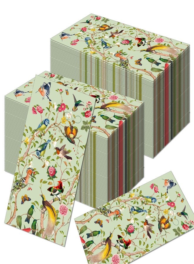 SmilerSmile 40pcs Floral Paper Napkins Watercolor Floral Guest Napkins Vintage Wild Flower Disposable Hand Towels Flower Decorative Paper for Bathroom Wedding Birthday Party/Birds - Image 5