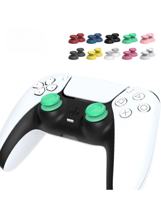 Suitable For PS5 Handle Mushroom Head (a Pair) PS5 3D Rocker Mushroom Head Joystick Key Accessories Repair-Product Color:Pink Pair  - Image 2