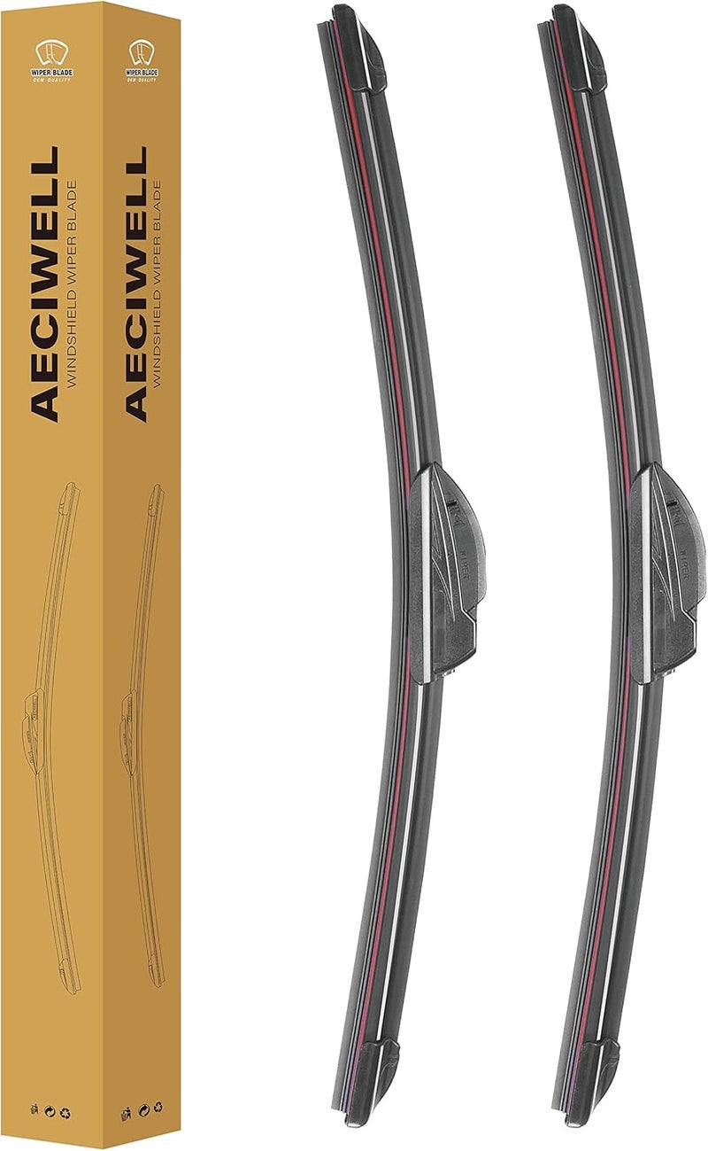 AECIWELL Premium All-Season Windshield Wiper Blades Set - Image 1
