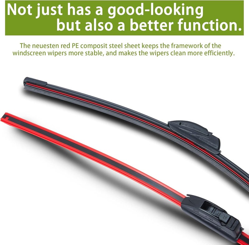AECIWELL Premium All-Season Windshield Wiper Blades Set - Image 4