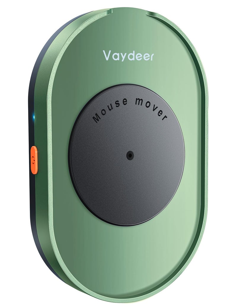 Vaydeer Undetectable Mouse Mover, M3 Mouse Jiggler Device with ON/Off Switch, Driver-Free Shaker Wiggler Mouse Movement Simulation for Computer Awakening, Gift Ideal for Men/Women (Dark Green) - Image 1