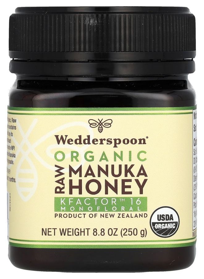 Wedderspoon - Organic Raw Manuka Honey KFactor 16 8.8 oz (250 g) - Image 1
