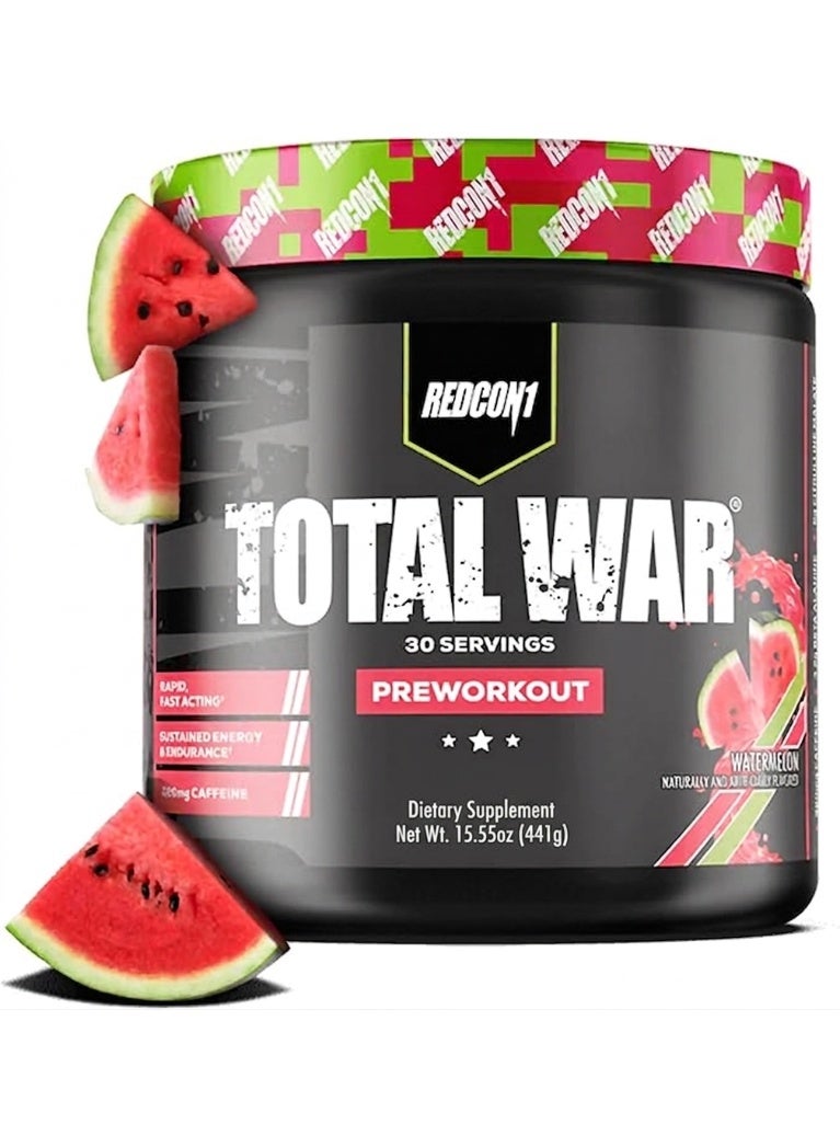 Redcon1 Total War - Pre Workout, 30 Servings (Watermelon) - Image 1