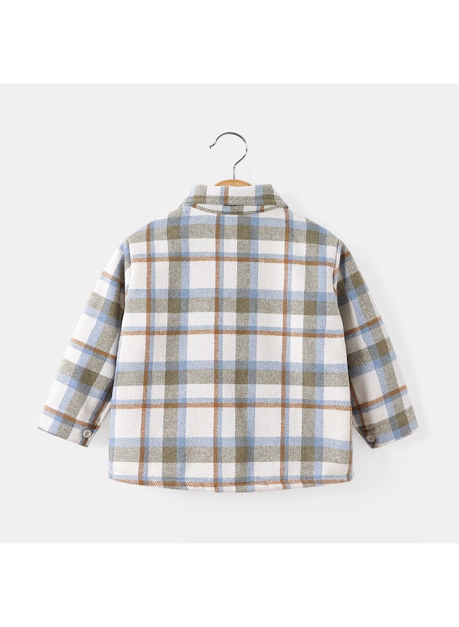 Boys' Winter Fleece Versatile Shirt Children's Stylish Casual Top - Image 4