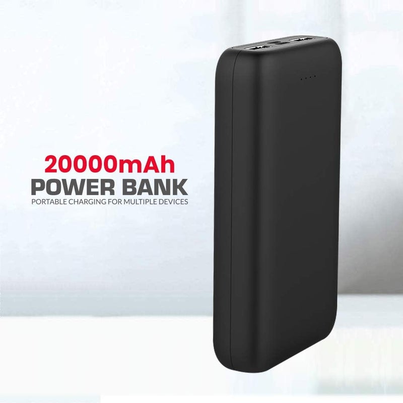 Trands تراندز باور بانك ثنائي USB مع تقنية باور IQ، 20000mAh - Image 2
