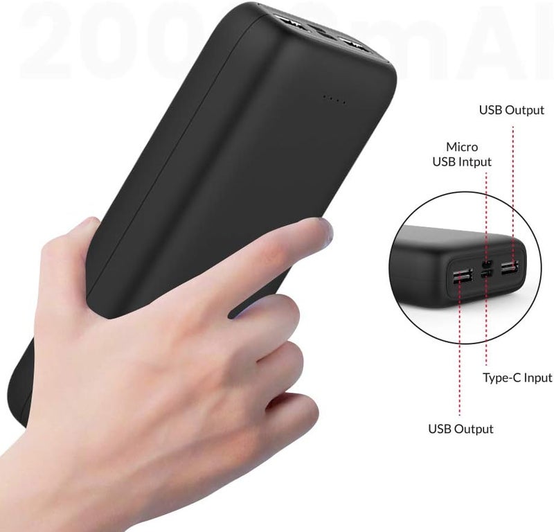 Trands تراندز باور بانك ثنائي USB مع تقنية باور IQ، 20000mAh - Image 4