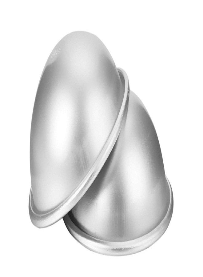 RINKLE TRENDZ Aluminium Half Round Cake Mould/Cake Pan - 3D Mould - Set of 2 Pieces, Size 5Inches - Image 1