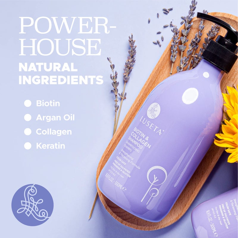 لوسيتا شامبو بالبيوتين والكولاجين لزيادة كثافة الشعر وعلاج تساقطه وتسريع نموه - Image 3
