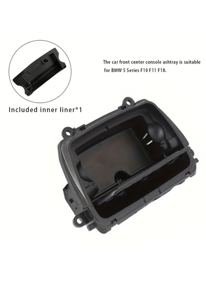 Black Car Center Console Ashtray Cover Replacement for 5 Series Interior Accessories - Image 1