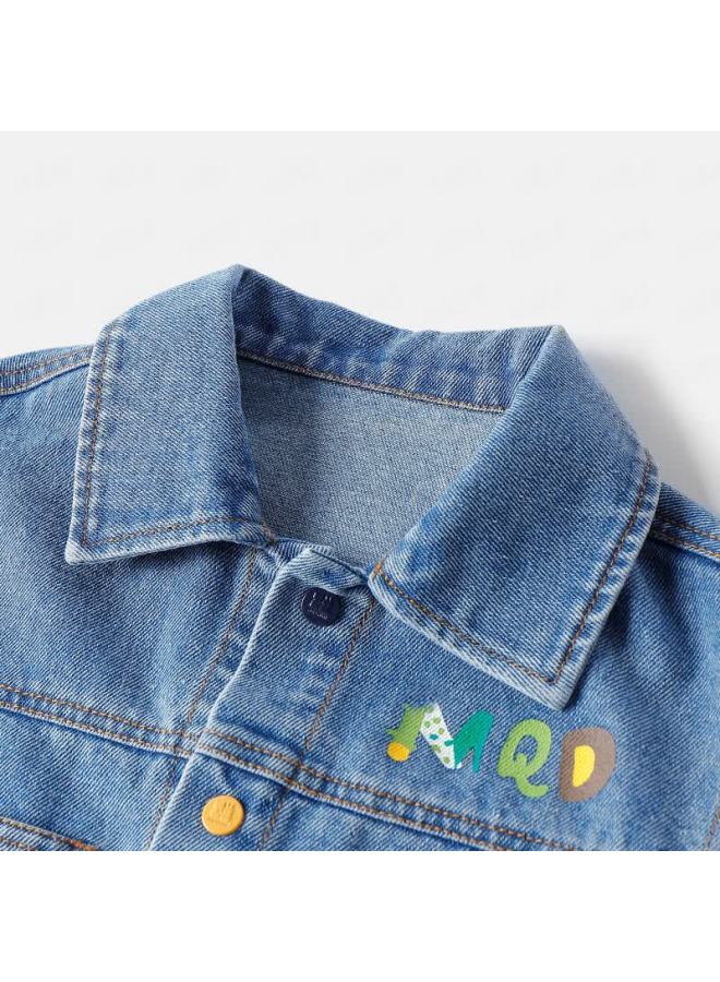 Mqdmini Children's Denim Vest, Boys And Girls Vest, Fashionable Cartoon Versatile Vest For Young And Older Children, Outer Wear Or Inner Layering Top For Going Out - Image 3