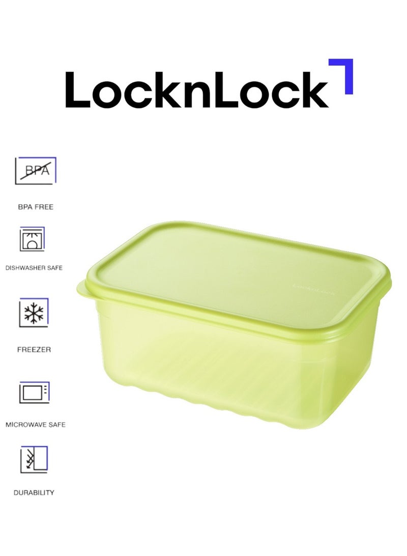 LocknLock حاوية لوكن لوك فريش بلوك مستطيلة 1.5 لتر – حل للحفاظ على النضارة لمدة 31 يومًا - Image 1