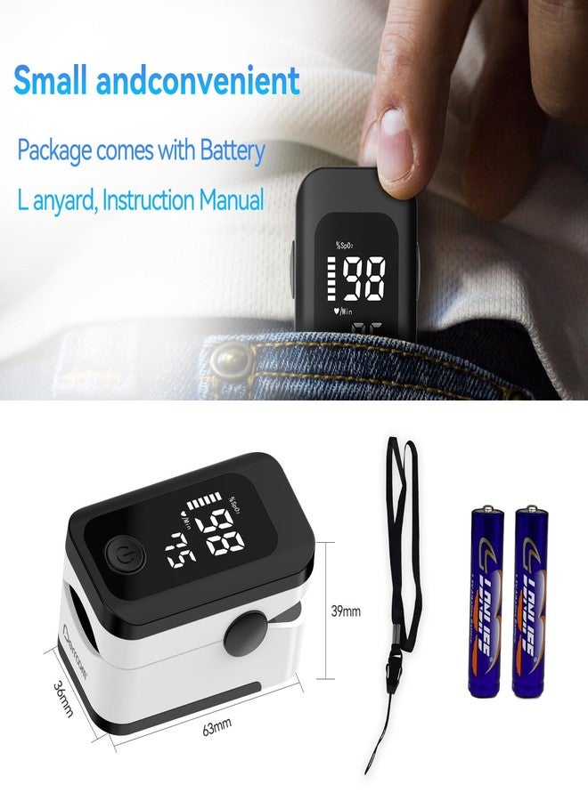 Berrcom Finger Pulse Oximeter for Adults, Accurate SpO2 & Pulse Rate Monitor with LED Display & Lanyard Included - Image 3