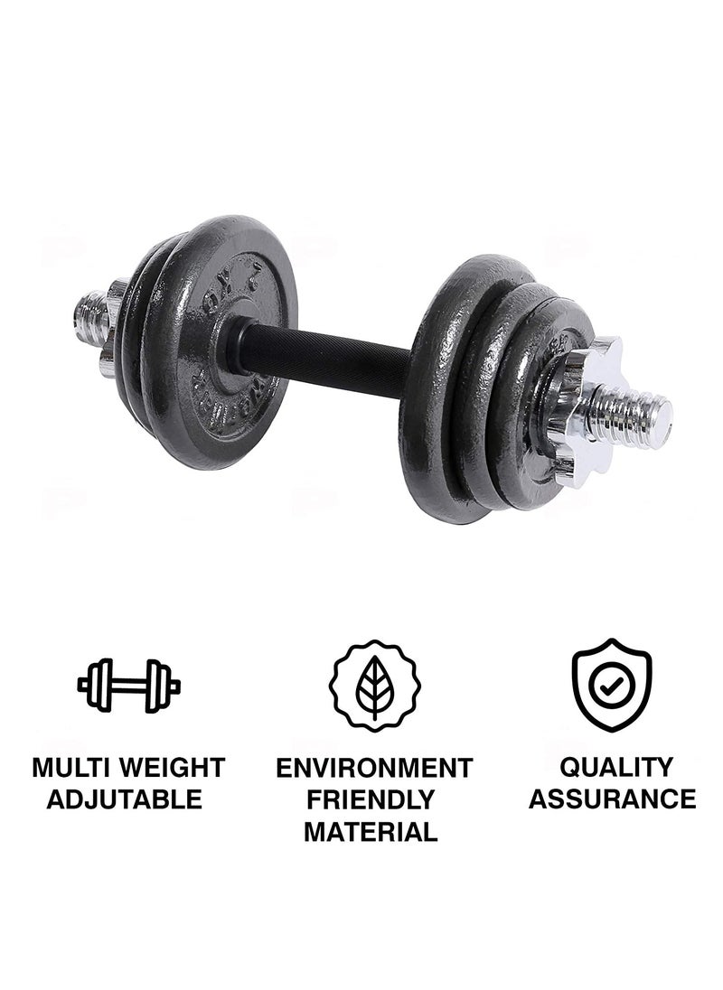 PowerMax Fitness PDS-10 Dumbbell Set with Non-Slip Grip for Home Use  - Image 4