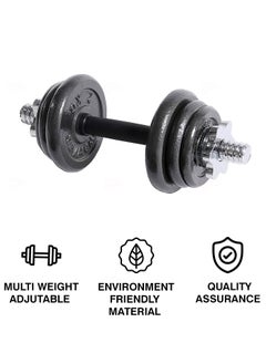 PowerMax Fitness PDS-10 Dumbbell Set with Non-Slip Grip for Home Use  - Image 5