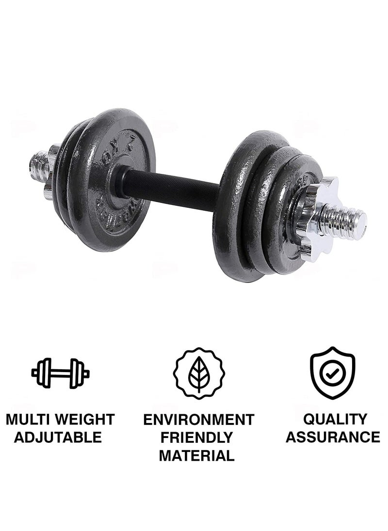 PowerMax Fitness PDS-10 Dumbbell Set with Non-Slip Grip for Home Use  - Image 5