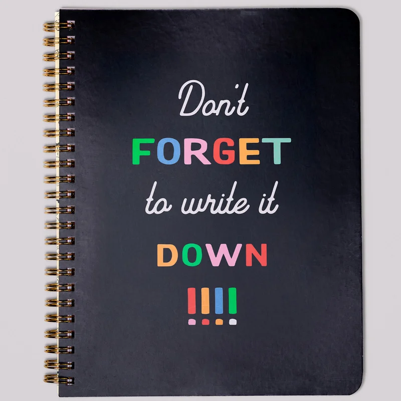 ban.do Rough Draft Mini Notebook, Don't Forget To Write It Down