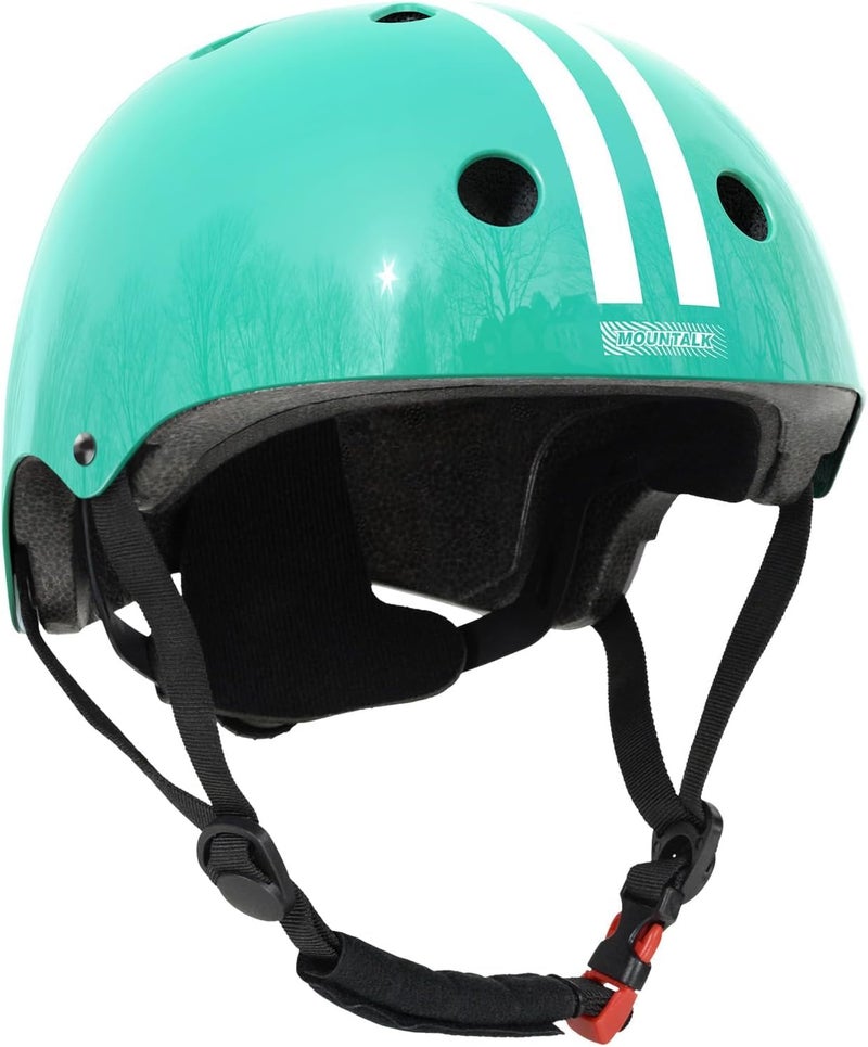 MOUNTALK Kids Bike Helmet for Age 1-3/2-4 Years,Toddler Helmet for Boys and Girls,Scooter,Bicycle and Skateboards Helmets,Shiny Green, Small Size for Toddler/Little Kids - Image 1