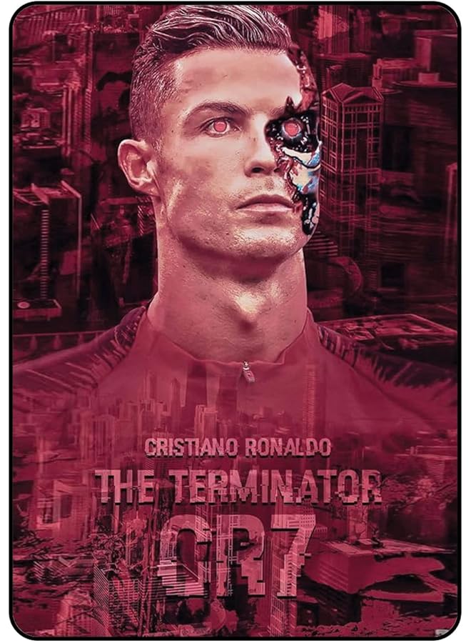 Ipad Pro 12.9 2021 Case Cover Printed Protective Case Cover For Ipad Pro 12.9 2021 Cristiano Ronaldo The Terminator Cr7