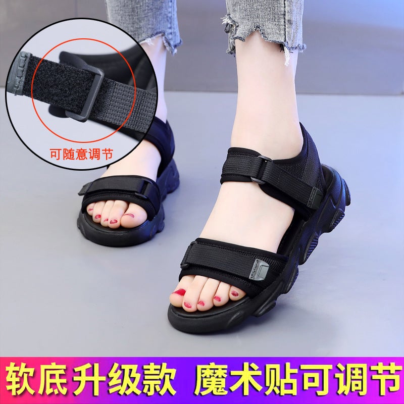 Sports Sandals For Women Summer Fashion Flats Roman Non-Slip Casual Beach Shoes Large Size 41 To 43 - Image 1