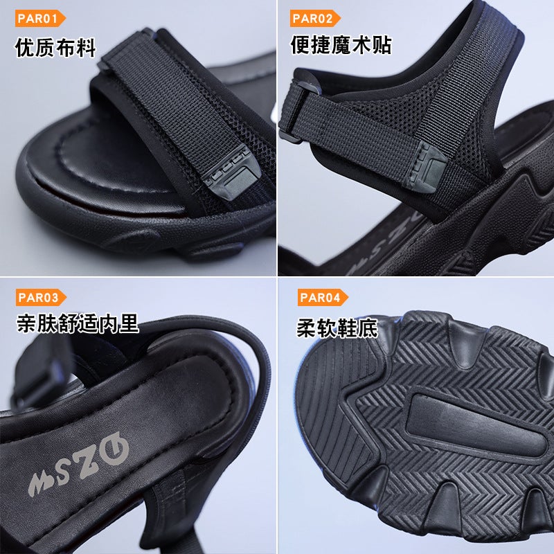 Sports Sandals For Women Summer Fashion Flats Roman Non-Slip Casual Beach Shoes Large Size 41 To 43 - Image 5