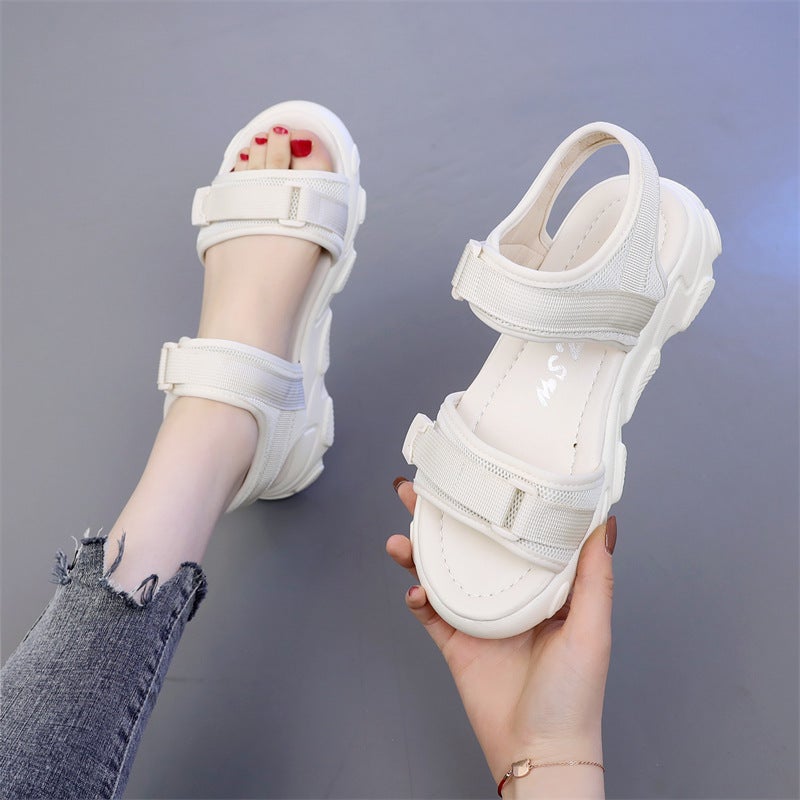 Sports Sandals For Women Summer Fashion Flats Roman Non-Slip Casual Beach Shoes Large Size 41 To 43 - Image 4
