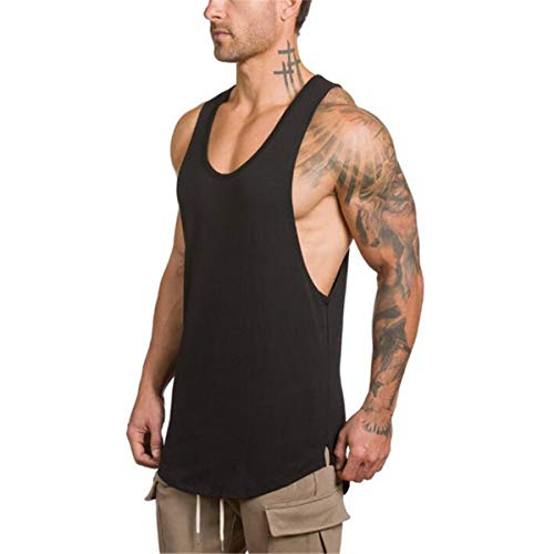 Muscle Killer 3-Pack Men's Muscle Gym Workout Stringer Tank Tops Bodybuilding Fitness T-Shirts (Medium, Black+Gray+White) - Image 4