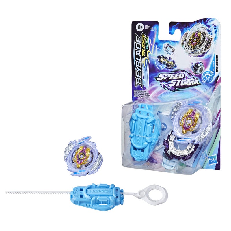 Beyblade Burst Surge Speedstorm Raid Luinor L6 Spinning Top Starter Pack – Attack Type Battling Game Top with Launcher, Toy for Kids - Image 4