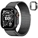 Fullmosa Compatible with Apple Watch Bands Ultra321 49mm for Women Men Stainless Steel Mesh Loop Magnetic Clasp iWatch Band with TPU Case for Apple Watch Black - Image 2