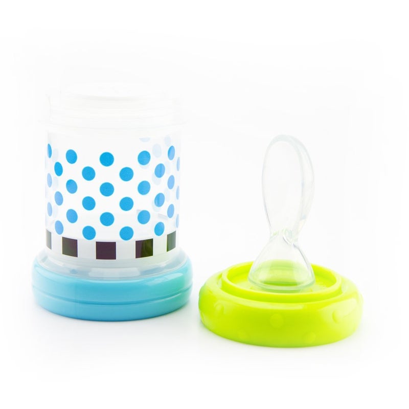 Sassy Baby Food Nurser - 4+ Months Set of 2- 4oz 100% Silicone Nipple and Spoon BPA-Free - Image 5