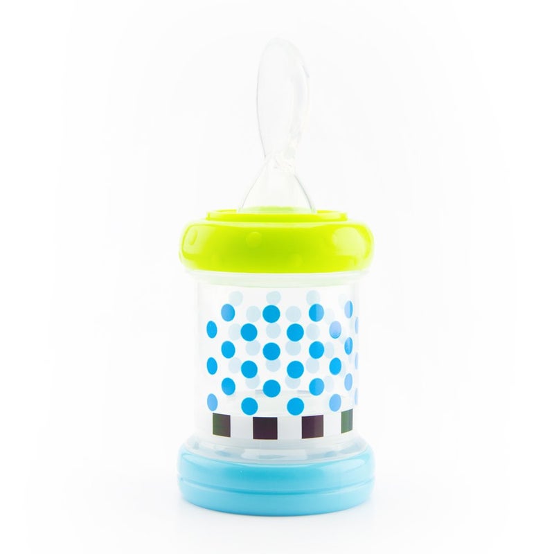 Sassy Baby Food Nurser - 4+ Months Set of 2- 4oz 100% Silicone Nipple and Spoon BPA-Free - Image 4