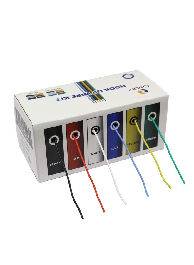 Cbazy  Hook Up Wire Kit Stranded Wire Kit 30 Gauge Flexible Silicone Rubber Electric Wire 6 Colors 32.8 Feet Each 30 Awg  - Image 5