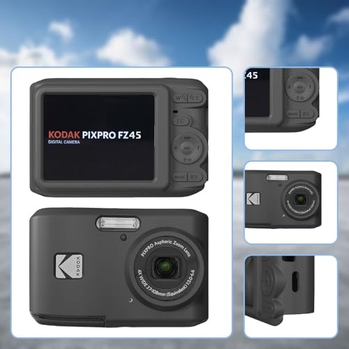 Tedubax Case for Kodak PIXPRO FZ45 - Soft Silicone Slim Fit Lightweight Protective Case - Black - Image 4