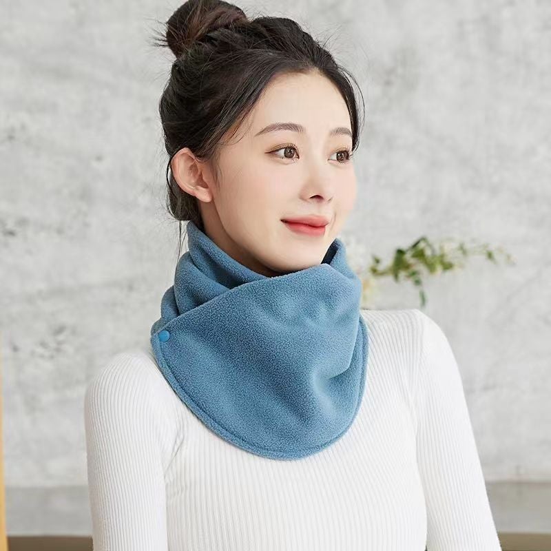 2024 Winter Fleece-Lined Thickened Warm Neck Protection Scarf For Men And Women Riding Cold-Proof Windproof Multifunctional All-Match Scarf Neck - Image 1
