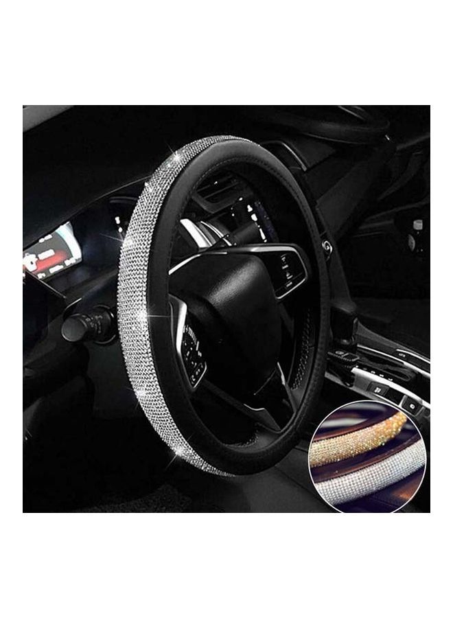 NIBEMINENT Novel Shinning Crystal Car Steering Wheel Cover - Image 3