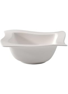 Villeroy & Boch Villeroy & Boch New Wave Bowl, 6.75 in, Premium Porcelain, White  - Image 1