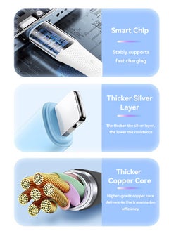 WAPIK Korean Brand USB A to USB C Charging Data Cable 2M Silicone Fireproof Pure Copper Core, Supports 100W Super Fast Charging, Compatible with Samsung Galaxy, MacBook Pro, Huawei MateBook X Pro, iPad Mini 6 and More (Black)  - Image 4