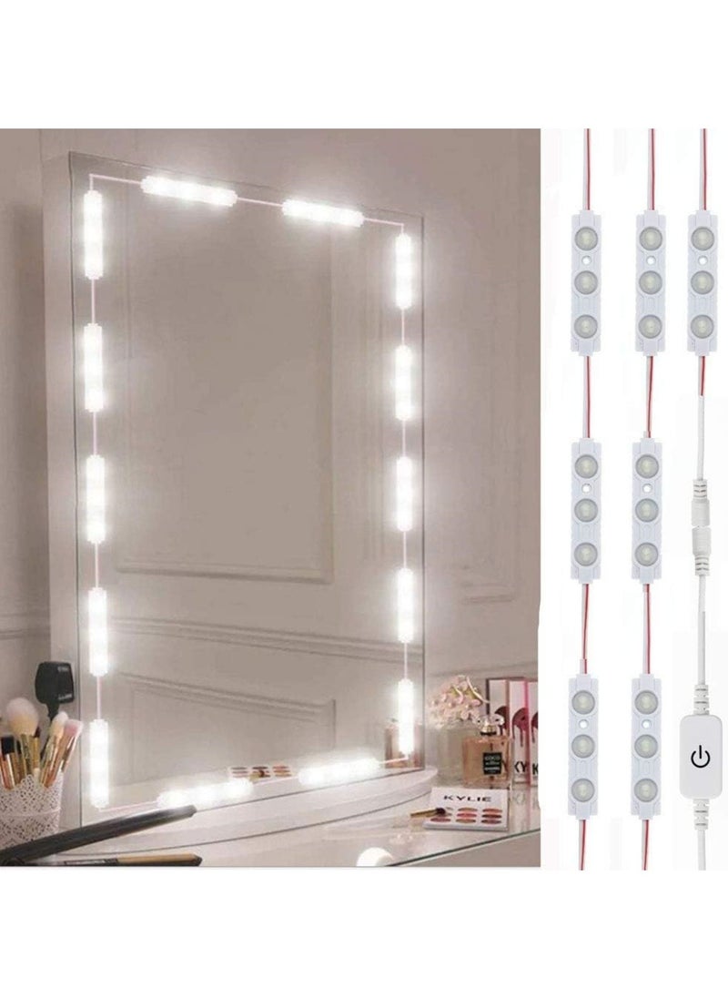 Aookay Hollywood Style Vanity Make Up Light, Led Vanity Mirror Lights, Ultra Bright White LED, Dimmable Touch Control Lights Strip, for Makeup Vanity Table & Bathroom Mirror (JY-V20)  - Image 5