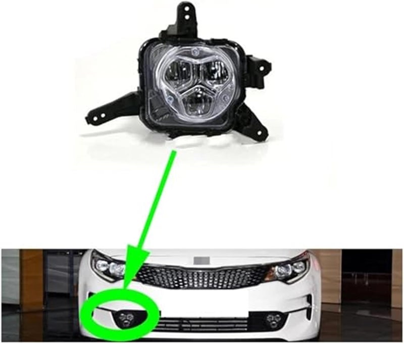 Vuzmode LED Fog Light Assembly for Kia K5 and Optima - Image 4