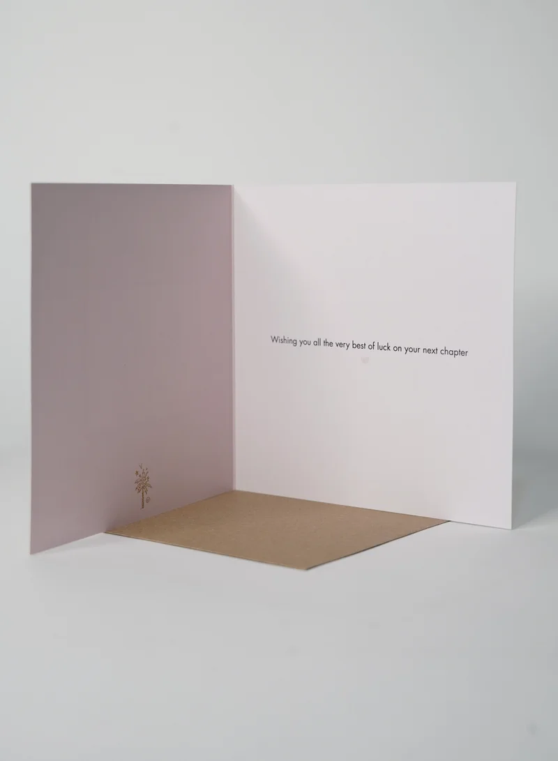 Share the Love Goodbye And Goodluck - Gold Foil Greeting Card