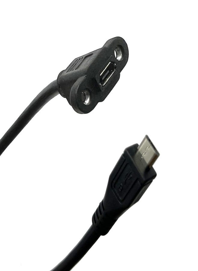 Seadream Micro B Male to Micro B Female Cable 2Pack Micro USB Male to Female Extension Panel Mount Cable - Image 2