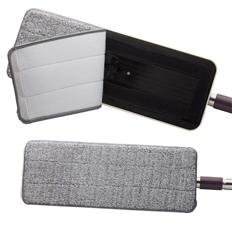 Reusable Super Thick Mop Replacement Pads 4pcs Compatible With Squeeze Flat Mop - Image 2