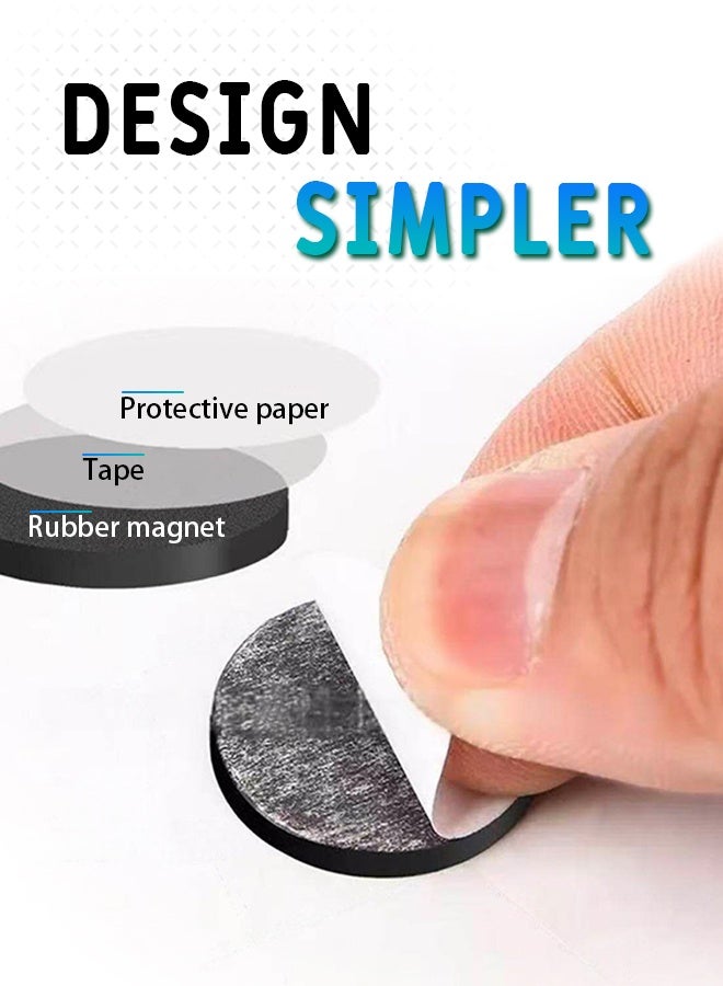 Furlale 120PCS Self-Adhesive Magnetic Dots 20mm – Round Flexible Adhesive Magnets for Crafts, DIY, Fridge Photos, Classroom & Office Magnetic Stickers - Image 5