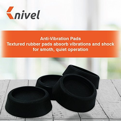 Knivel Washing Machine Foot Pads for Anti-vibration and Anti-Walk | Washer and Dryer Anti Slip Mat with Rubber Technology | Ideal for Vibration Reduction and Shock Absorber | Rubber Isolation Feet Set of 4 - Image 4