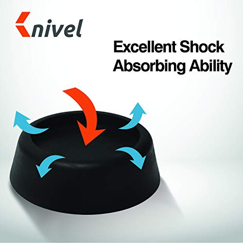 Knivel Washing Machine Foot Pads for Anti-vibration and Anti-Walk | Washer and Dryer Anti Slip Mat with Rubber Technology | Ideal for Vibration Reduction and Shock Absorber | Rubber Isolation Feet Set of 4 - Image 3