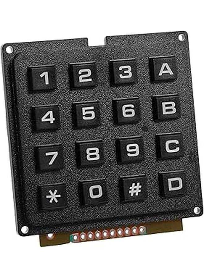 4x4 Matrix Keypad Module 16 Button Tactile Switches Industrial Use Compatible Microcontroller - Image 1