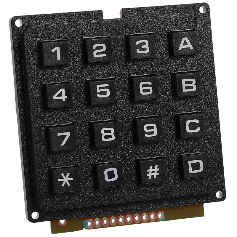 4x4 Matrix Keypad Module 16 Button Tactile Switches Industrial Use Compatible Microcontroller - Image 2